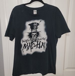 "White Hat Black Hat Mad Hat" tee shirt.
